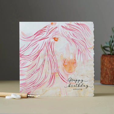 Deckled Edge Fanciful Dolomite Card| Online For Equine