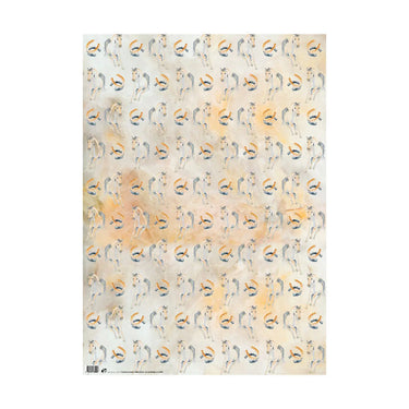 Buy Deckled Edge Horse Design Gift Wrap| Online for Equine