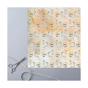 Buy Deckled Edge Horse Design Gift Wrap| Online for Equine