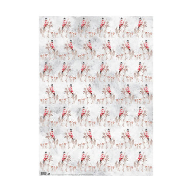 Buy Deckled Edge Horse Design Gift Wrap| Online for Equine