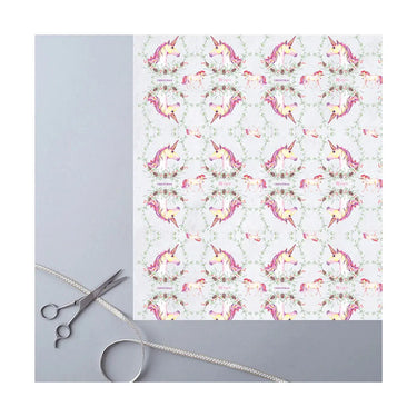 Buy Deckled Edge "Christmas Unicorns" Xmas Design Gift Wrap| Online for Equine