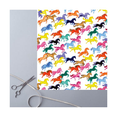Buy Deckled Edge Horse Design Gift Wrap | Online for Equine