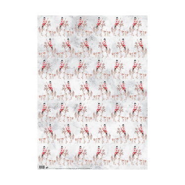 Buy Deckled Edge Horse Design Gift Wrap | Online for Equine