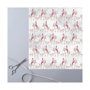 Buy Deckled Edge Horse Design Gift Wrap | Online for Equine