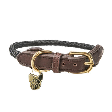 Digby & Fox Black Fine Rope Collar
