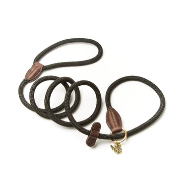 Digby & Fox Black Fine Rope Slip Lead