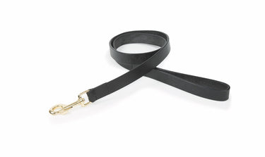 Digby & Fox Black Flat Leather Dog Lead| Online For Equine
