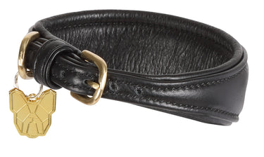 Digby & Fox Black Padded Greyhound Collar| Online For Equine