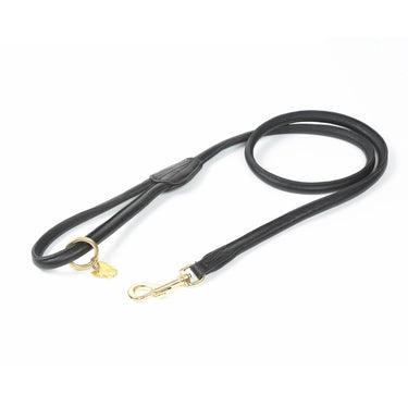 Digby & Fox Black Rolled Leather Dog Lead