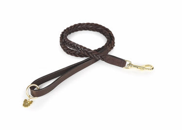Digby & Fox Brown Plaited Dog Lead