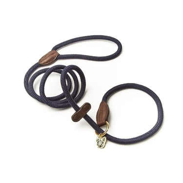 Digby & Fox Navy Fine Rope Slip Lead