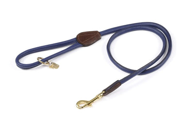 Digby & Fox Navy Rolled Leather Dog Lead| Online For Equine