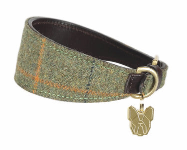 Digby & Fox Red / Yellow / Blue Tweed Tweed Greyhound Collar| Online For Equine