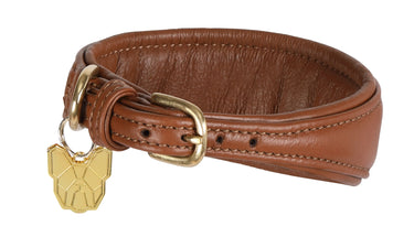 Digby & Fox Tan Padded Greyhound Collar| Online For Equine
