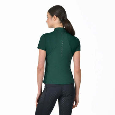 Dublin 1/4 Zip Breathable Short Sleeve Top Dark Emerald Green| Online For Equine