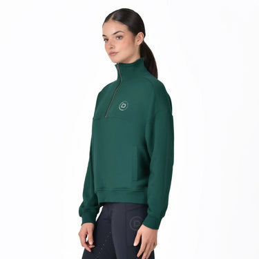 Dublin 1/4 Zip Fleece Pullover Dark Emerald Green| Online For Equine
