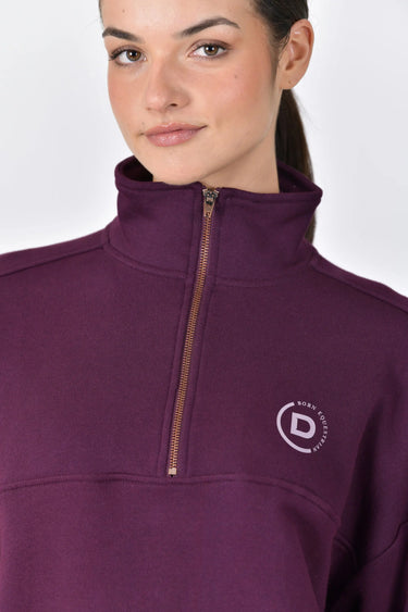 Dublin 1/4 Zip Fleece Pullover Purple Violet| Online For Equine