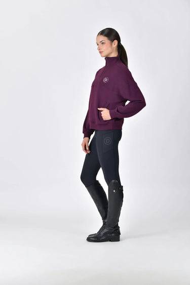 Dublin 1/4 Zip Fleece Pullover Purple Violet| Online For Equine