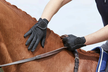 Dublin Adults Black Everyday Bling Riding Gloves| Online For Equine