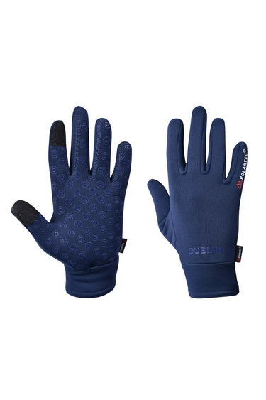 Dublin Adults Navy Polartec Fleece Riding Gloves| Online For Equine