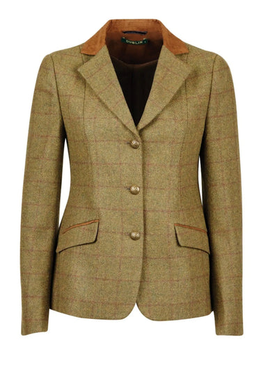 Buy Dublin Albany Tweed Suede Collar Childrens Tailored Jacket| Online for Equine