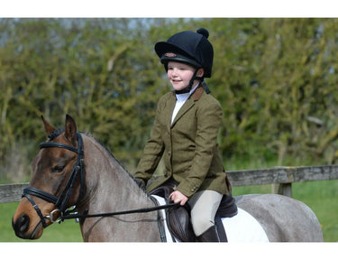 Dublin Albany Tweed Suede Collar Childrens Tailored Jacket| Online For Equine