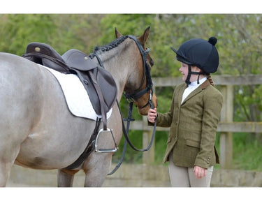 Dublin Albany Tweed Suede Collar Childrens Tailored Jacket| Online For Equine