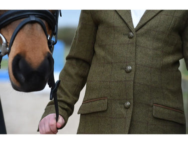 Dublin Albany Tweed Suede Collar Childrens Tailored Jacket| Online For Equine