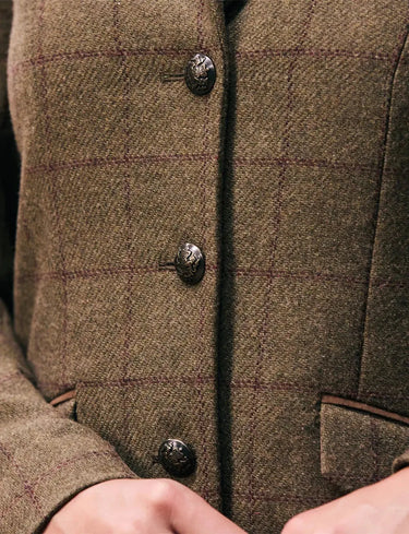 Dublin Albany Tweed Suede Collar Ladies Tailored Jacket| Online For Equine