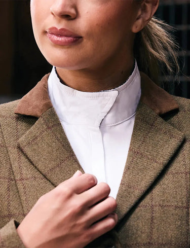 Dublin Albany Tweed Suede Collar Ladies Tailored Jacket| Online For Equine