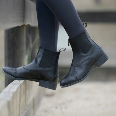 Dublin Black Childrens Foundation Zip Paddock Boots II| Online For Equine