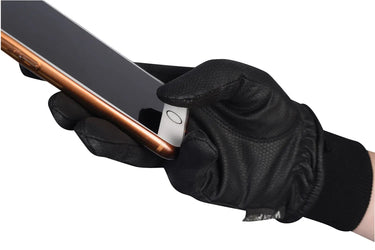 Buy Dublin Black Synthetic Leather Thinsulate Waterproof Gloves| Online for Equine