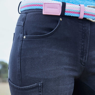 Dublin Blue Shona Full Suede Seat Denim Breeches| Online For Equine