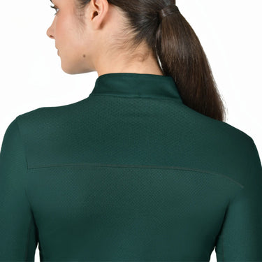 Dublin Breathable Long Sleeve Riding Top Dark Emerald Green| Online For Equine