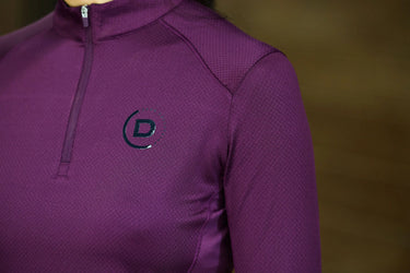 Dublin Breathable Long Sleeve Riding Top Purple Violet| Online For Equine