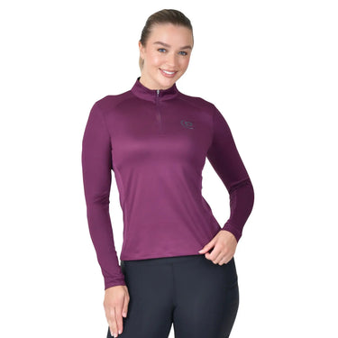 Dublin Breathable Long Sleeve Riding Top Purple Violet| Online For Equine
