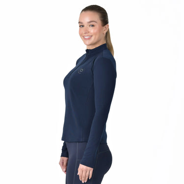 Dublin Brushed Long Sleeve Riding Top Navy| Online For Equine