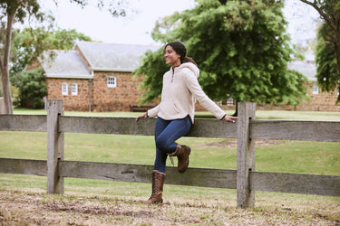 Buy Dublin Cream Talia Teddy Pullover| Online for Equine