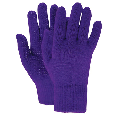 Dublin Dark Purple Childs Magic Pimple Grip Riding Gloves| Online For Equine