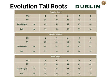 Buy Dublin Evolution Tall Field Boots| Online for Equine