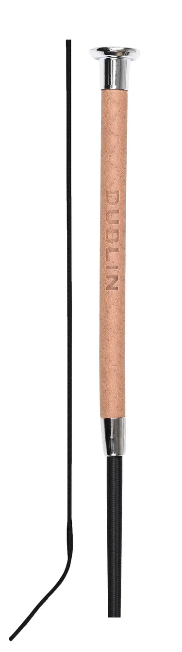 Dublin Fancy Stitch Leather Dressage Whip| Online For Equine