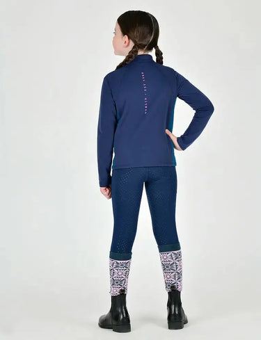 Buy Dublin Girls Long Sleeve Navy Brushed Base Layer Top| Online for Equine