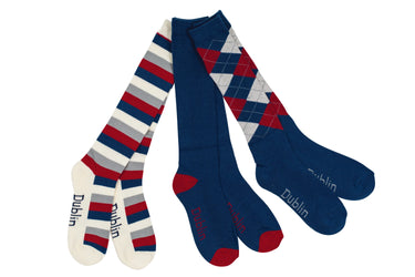 Buy Dublin Knee Length Socks (3 Pack)| Online for Equine