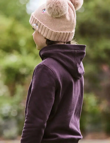 Buy Dublin Plum/Rose Gold Kids Lilah Lurex Logo Hoodie| Online for Equine