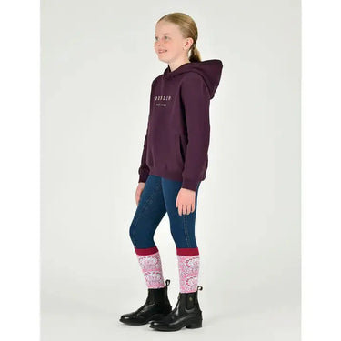 Buy Dublin Plum/Rose Gold Kids Lilah Lurex Logo Hoodie| Online for Equine