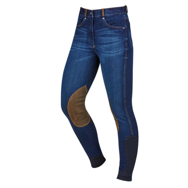 Buy Dublin Shona Knee Patch Denim Breeches| Online for Equine