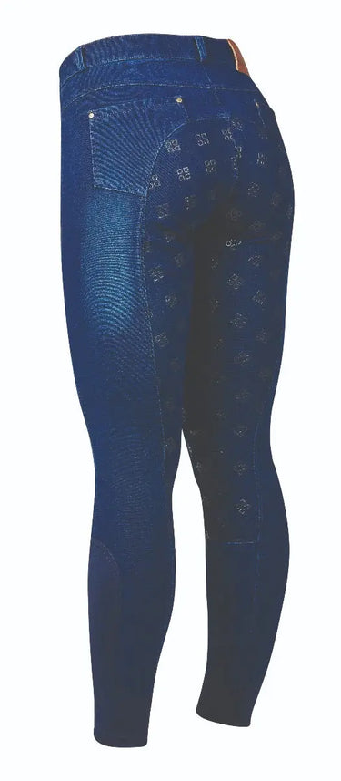 Buy Dublin Shona Silicone Full Grip Denim Breeches| Online for Equine
