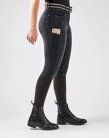 Buy Dublin Shona Silicone Full Grip Denim Breeches| Online for Equine