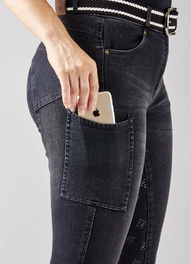 Buy Dublin Shona Silicone Full Grip Denim Breeches| Online for Equine