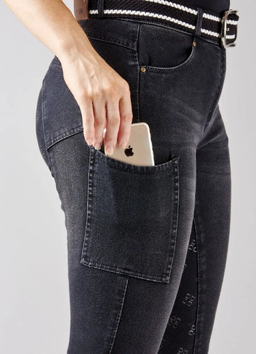 Buy Dublin Shona Silicone Full Grip Denim Breeches| Online for Equine